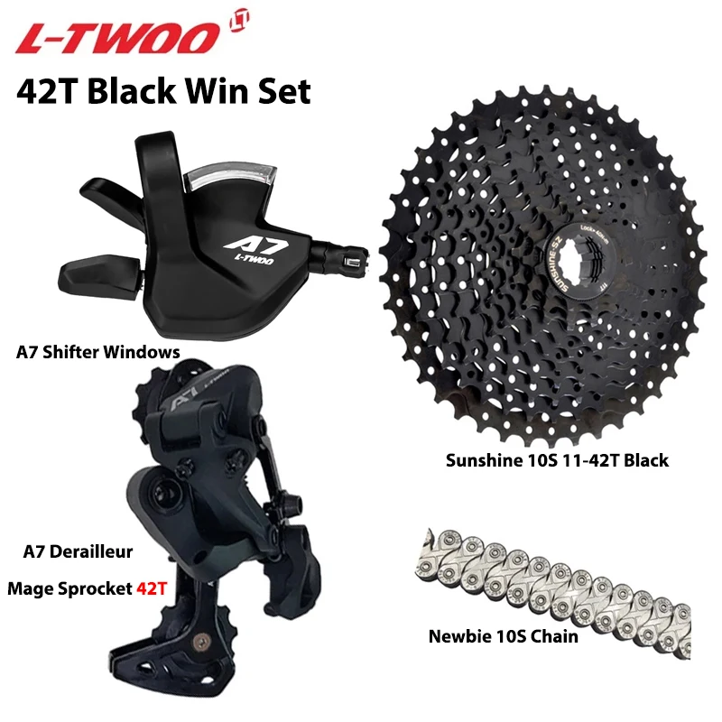 LTWOO A7 1X10S Gruppe 10 Gang Schalthebel Schaltwerk SUNSHINE Kassette 36T 42T 46T 50T VXM Kette für MTB Mountainbike Teile