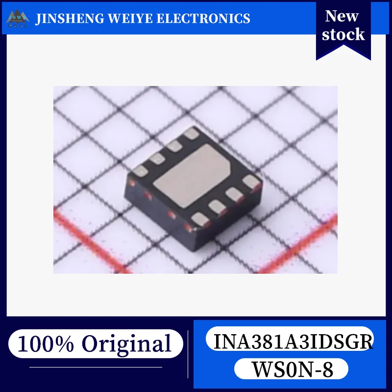 (10/100 units) INA381A3I INA381A3IDSGR 1HZY WSON-8 Current Shunt Monitor, 100% New, Original Stock, Chipset