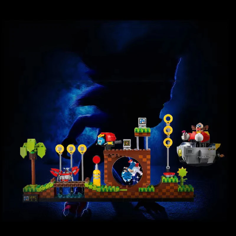 LED Light Kit For Lego 21331 Green Hill Zone Building Blocks Toys Lamp Set (Only Lighting ,Without Blocks Model)