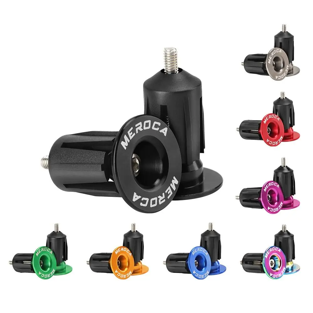 

2pcs DIY Bicycle Handlebar Plugs Aluminum Alloy Easy Installation Bicycle Handlebar Plug Bike Ornament Bicycle Accessories