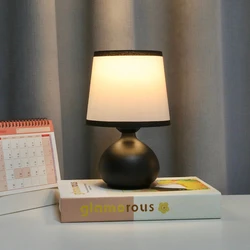 Modern linen art table lamp LED home lighting decoration table lamp suitable for bedroom lighting