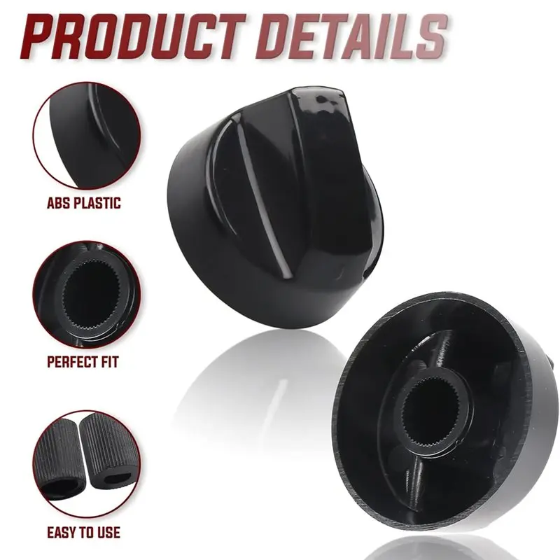 ABWM-8Pack Control Knobs Replacement 24 Adapters For Oven, Stove, And Range Versatile And Wide Application