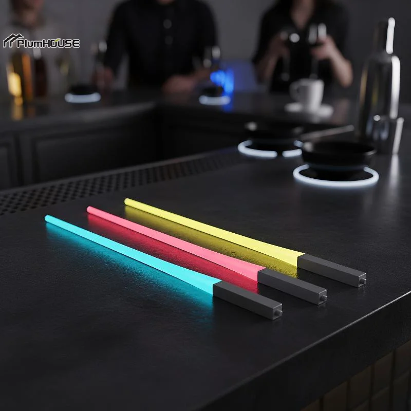 1Pair Glowing Light Saber Chopsticks Washable Detachable LED Chopstick Reusable Luminous Chopstick Night