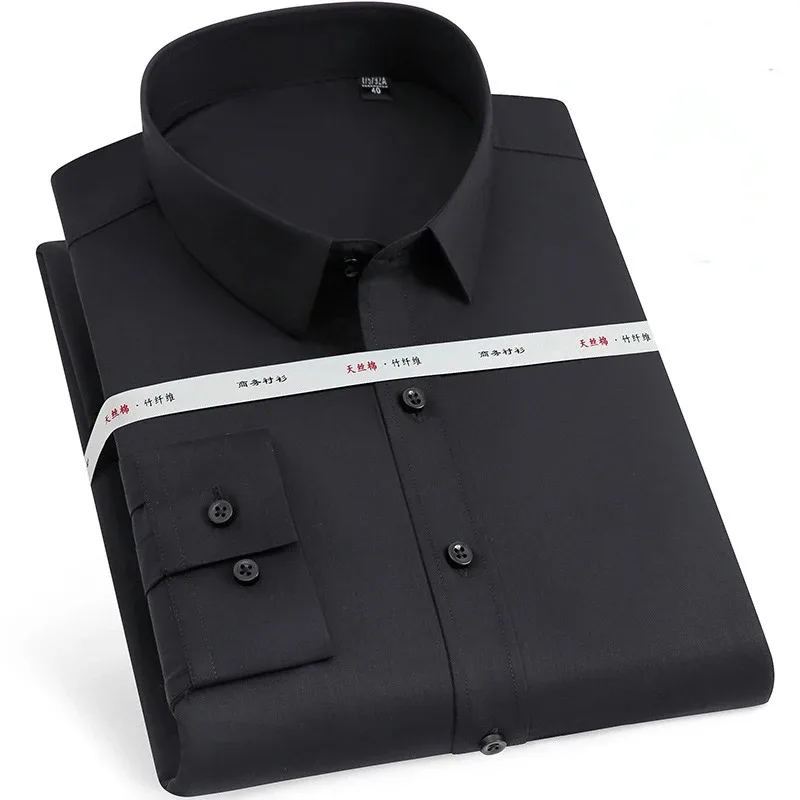 Bamboo Fiber Anti-wrinkle Shirt Long Sleeve