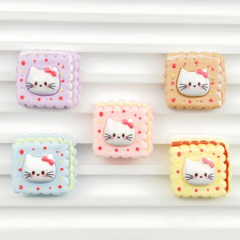 

20pcs Hello Kitty Anime Kawaii Sanrio Diy Resin Accessories Cute Phone Cases Refrigerator Stickers Patch Lovely Gifts Toys