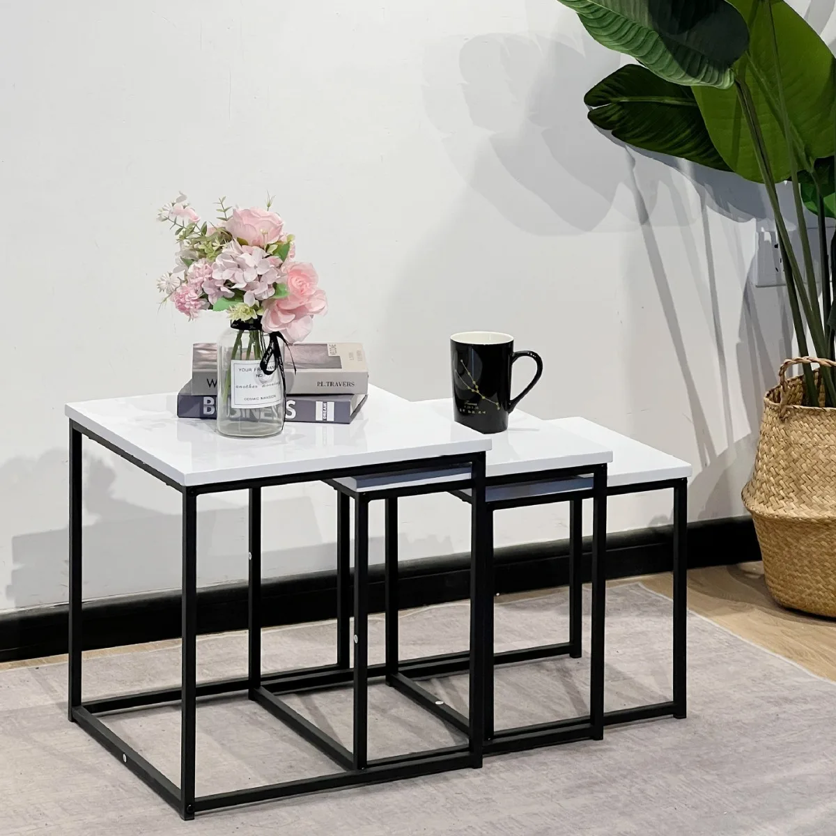 Coffee table square size combination household small apartment coffee small tea table child and mother square table