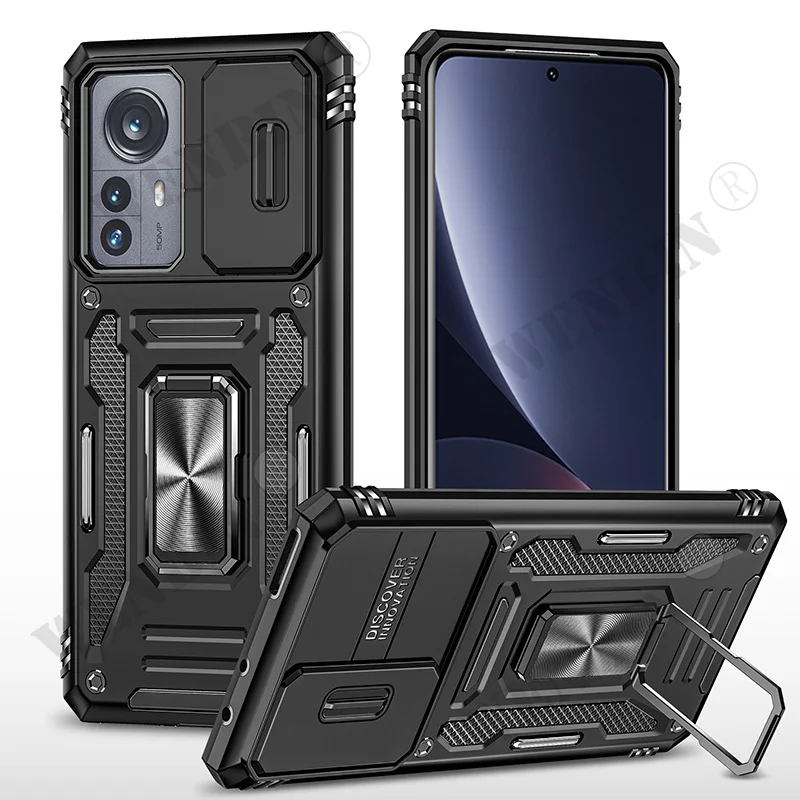 

Case For Xiaomi Redmi Note 12 Pro 11 Pro Poco X5 Pro Xiaomi 12 Pro Finger ring car adsorption Case