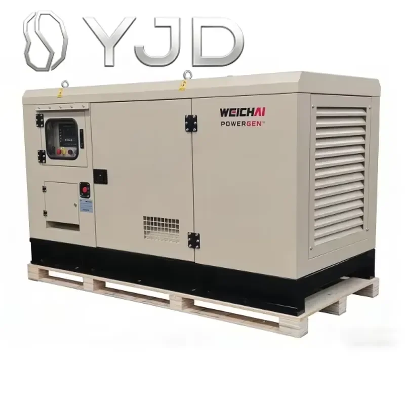 Smart Control System 20KW 80KW Silent Type Diesel Generator Soundproof Enclosure 60Hz 400V/220V Rated High Efficiency ATS