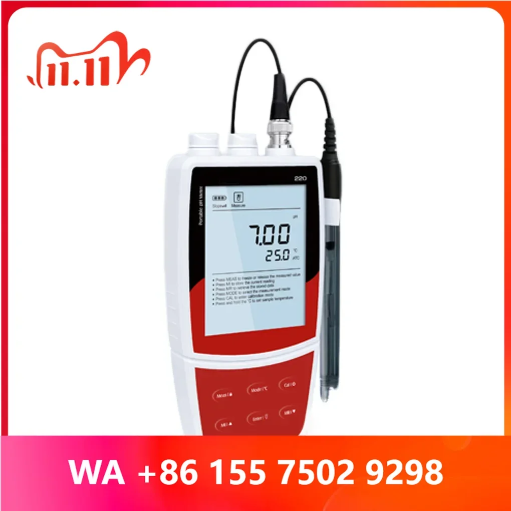 Bante220 Loratory Economy Por pH Meter for Measuring pH and
