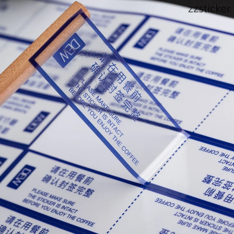 Custom Clear Labels for Transparent Packaging, Custom Transparent Stickers,Custom clear stickers & labels view 4