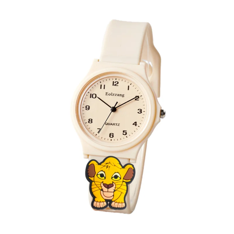 時計かわいいライオンキングシンバ男の子女の子腕時計子供ミニマリストかわいい子供漫画腕時計ギフト子供のための女の子時計
