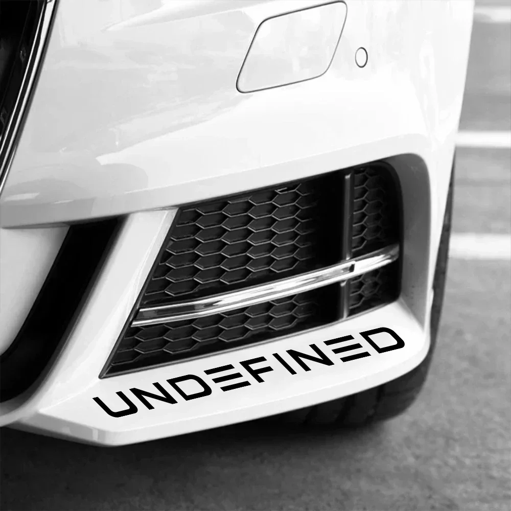 Auto Aufkleber Kreative UNDEFINED Worte Vinyl Aufkleber Wasserdicht Universal DIY Körper Fenster Tür Auto Außen Dekoration Zubehör