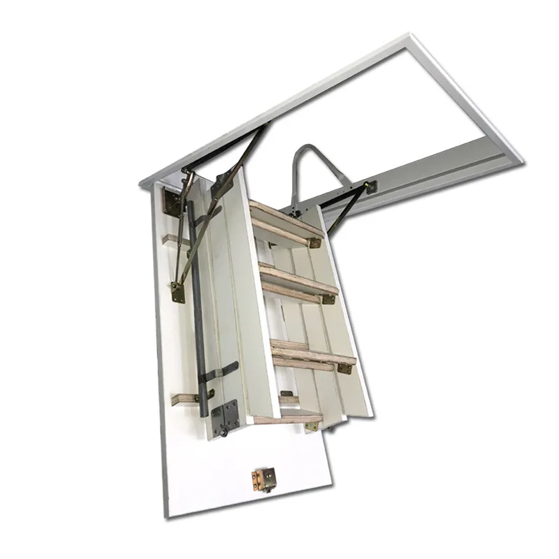 

folding ladder, invisible folding ladder, solid wood stairs, invisible folding ladder, attic telescopic stretching ladder