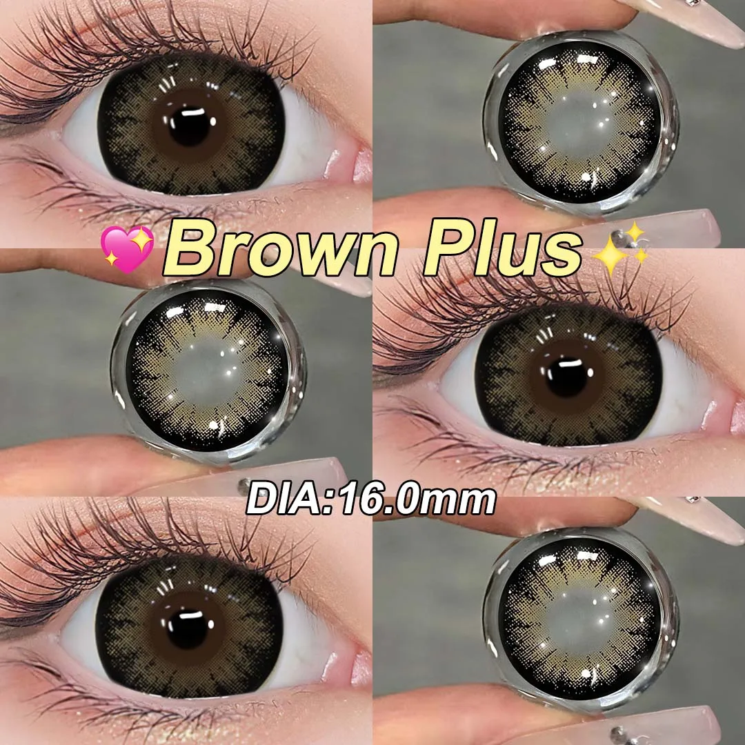 (0.00~-6.00) MAGISTER 14.5/16mm Big Eyes Natural Contacts Lenses With Degree For Daily Wear Myopia Contact Lens Color 6 Months