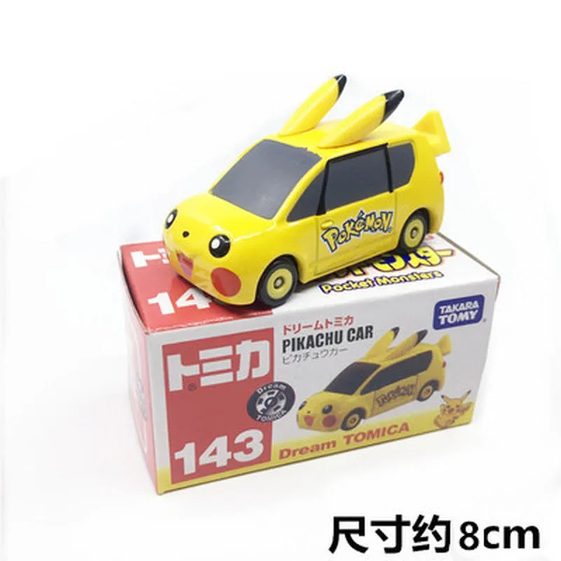 Genuine Spot Goods Takara Tomy Anime Alloy Car Pikachu Batman Model Collect Ornament Car Alloy Toys Motor Vehicle Kid Toy Gift