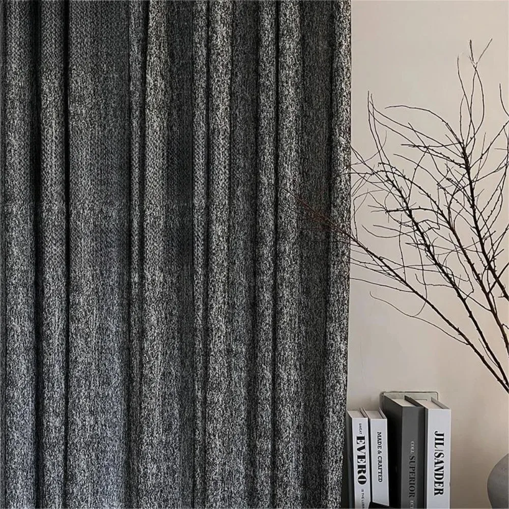 

Итальянские минималистичные черные бархатные кружевные шторы для гостиной, спальни, элитные современные легкие роскошные оконные шторы на заказ