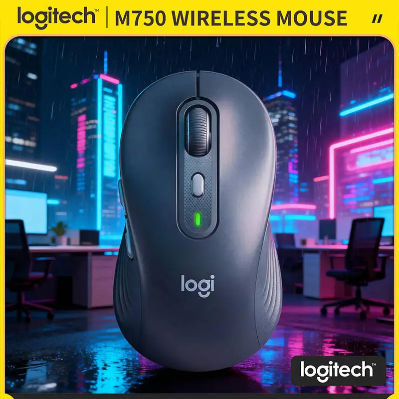 

Бесшумная мышь M750 — резиновые накладки на кнопках, SmartWheel Scrolling, 90% снижение шума, 20 месяцев автономной работы, совместимость с Windows и Mac