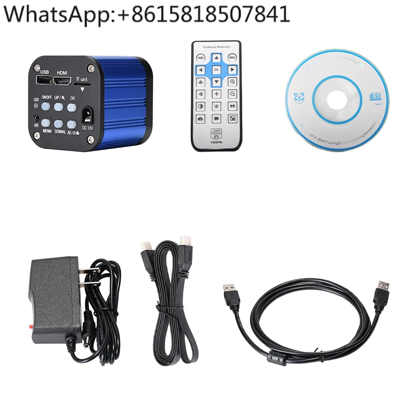 กล้องจุลทรรศน์อิเล็กตรอนเกรดอุตสาหกรรม 4K จริงกล้องวัดความละเอียดสูงเอาต์พุตความละเอียดสูง 1080P 120 เฟรม