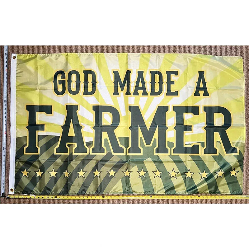 Farmer Flag FREE SHIPPING God Made A Farmer GY Farming Trump USA Sign Poster 3x5' yhx0232