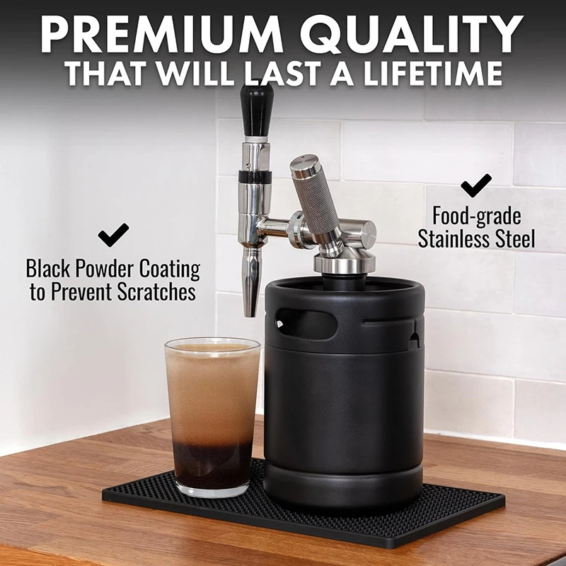 64oz Coffee Pot, Cold Brew Coffee Maker with Cartridge Holder for N2 N20 CO2 & Funnel ‌Bring the Coffee Shop Experience Home