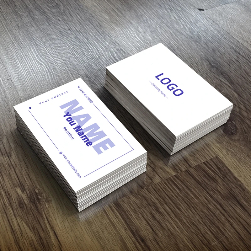 100PCS Cheap Customized Business Card Full Color Double-sided Printing Business Card 300G Paper 90*54mm