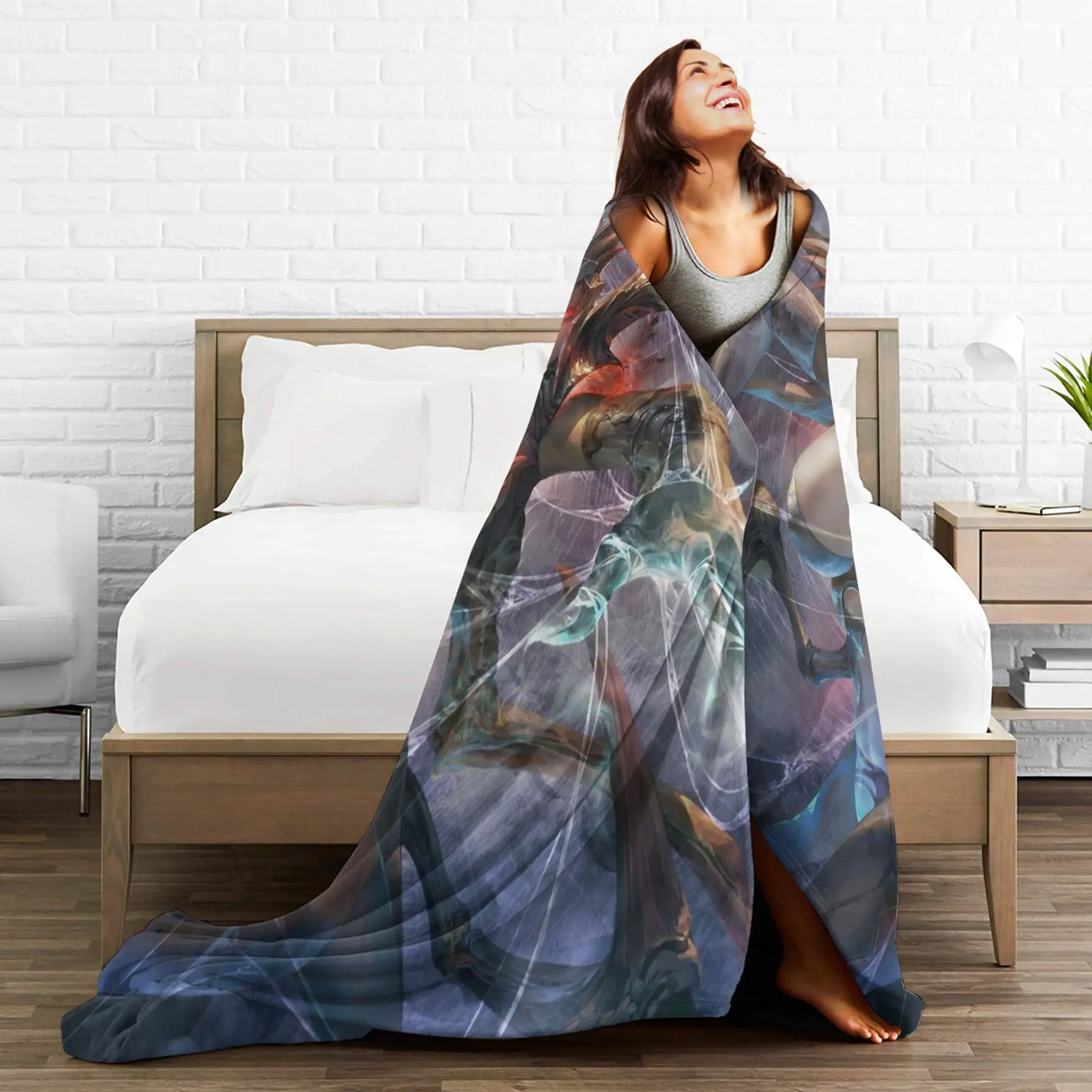 World of Warcraft Elise بطانية الفانيلا الدافئة رمي بطانية للمنزل الأريكة غرفة نوم لحاف