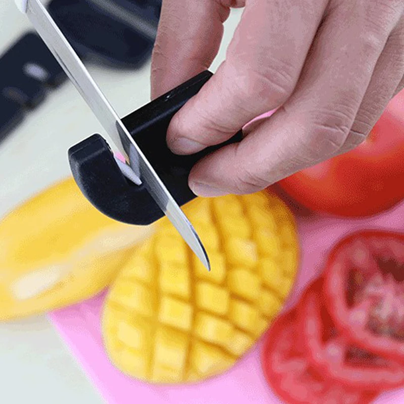 Portable Mini Ceramic Keychain Pocket Knife Sharpener Multi‑Purpose EDC Gadget Camping Hiking Kitchen Blade Polishing Supplies