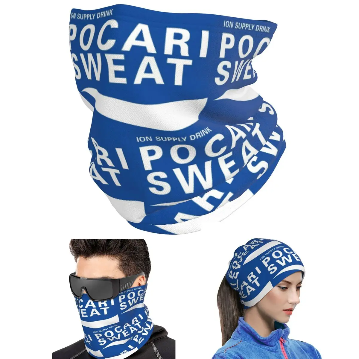 Just Some Pocari Sweat Merch Bandana Neck Cover Printed Mask Scarf Multi-use Cycling Scarf For Men Women Adult Breathable