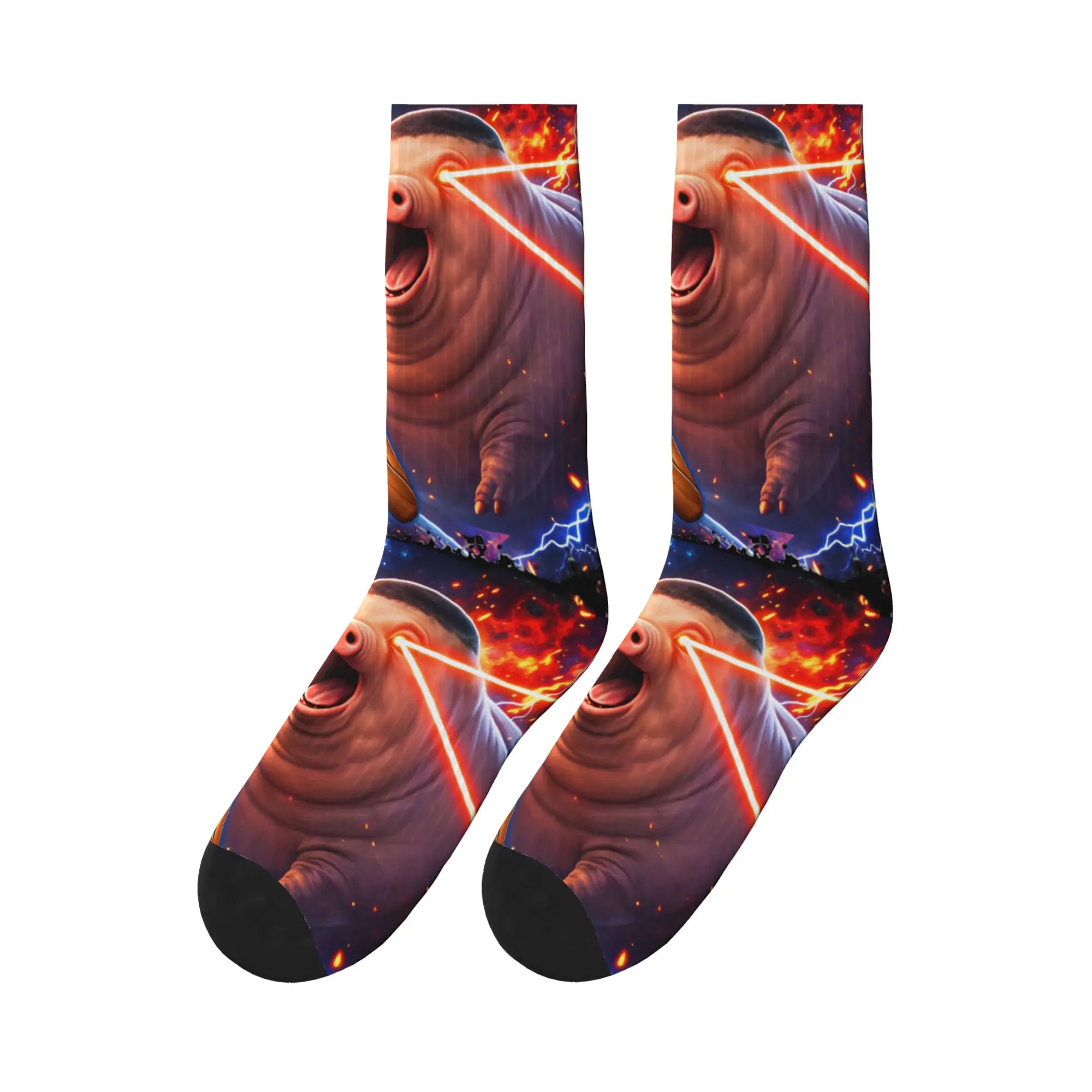 67 Tung Tung Sahur John Pork Socks  Graphic Stockings Anti Unisex Men Socks High Quality Winter Leisure Outdoor Sports Socks