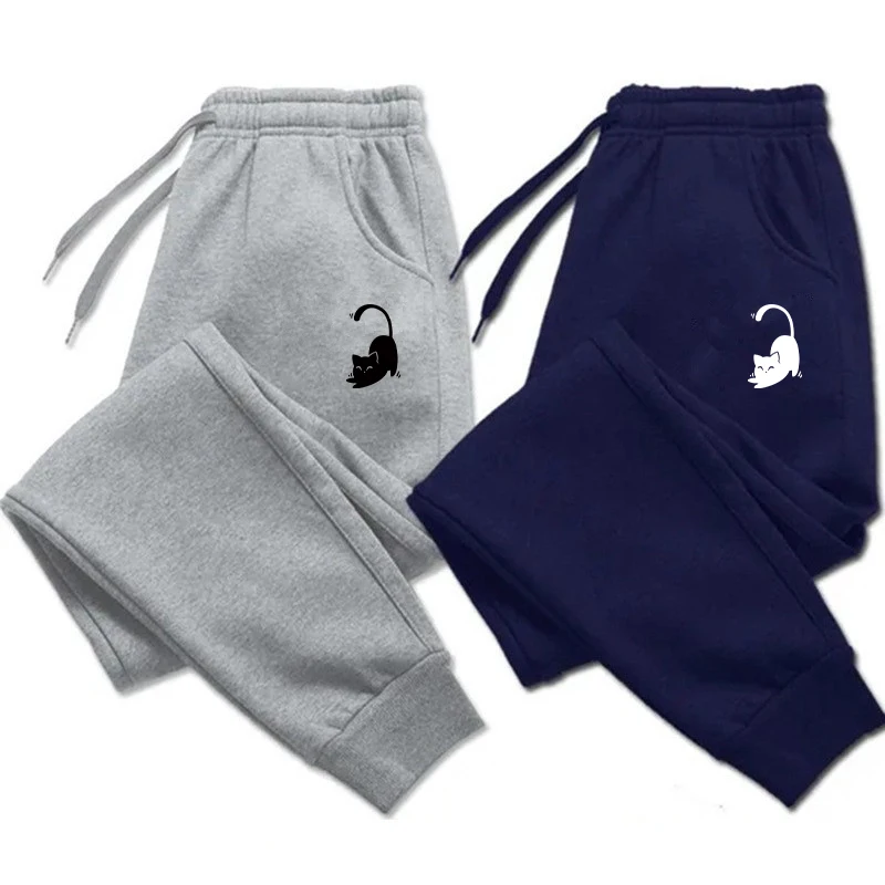 Gatto stampato 2025 autunno e inverno pantaloni da uomo nuovi abbigliamento pantaloni casual sport tute da jogging pantaloni sportivi pantaloni streetwear