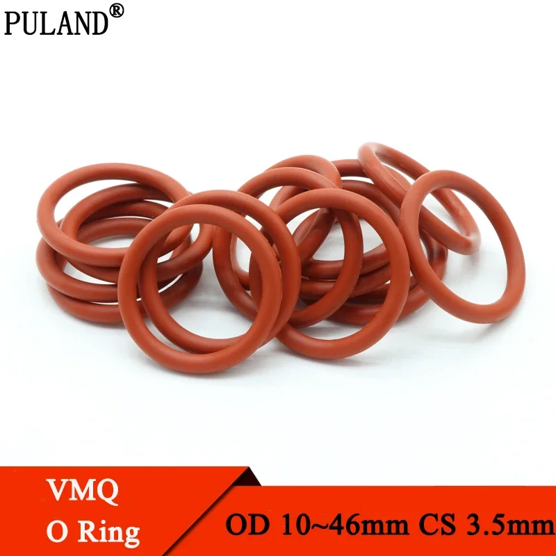 

Красные силиконовые прокладки O-ring 3.5 мм