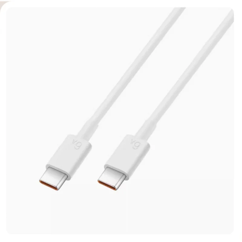 For Huawei 6A Data Cable USB Type-C to USB Type-C Smart Chip 1m Line