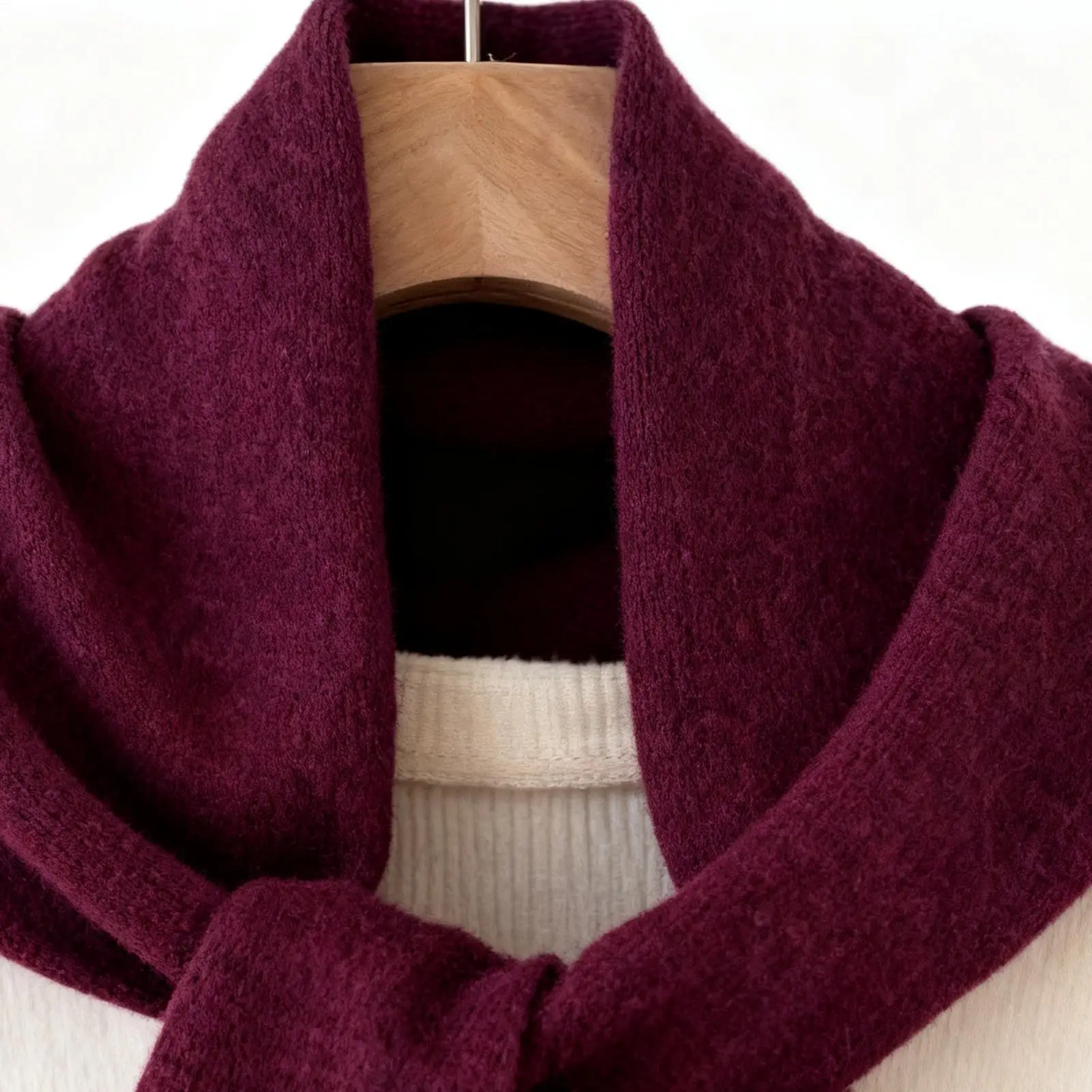 Lenço triangular para mulheres, xale macio, cachecol de cabeça de lã mais quente para mulheres, primavera, outono, deslocamento diário, viagens ao ar livre, praia