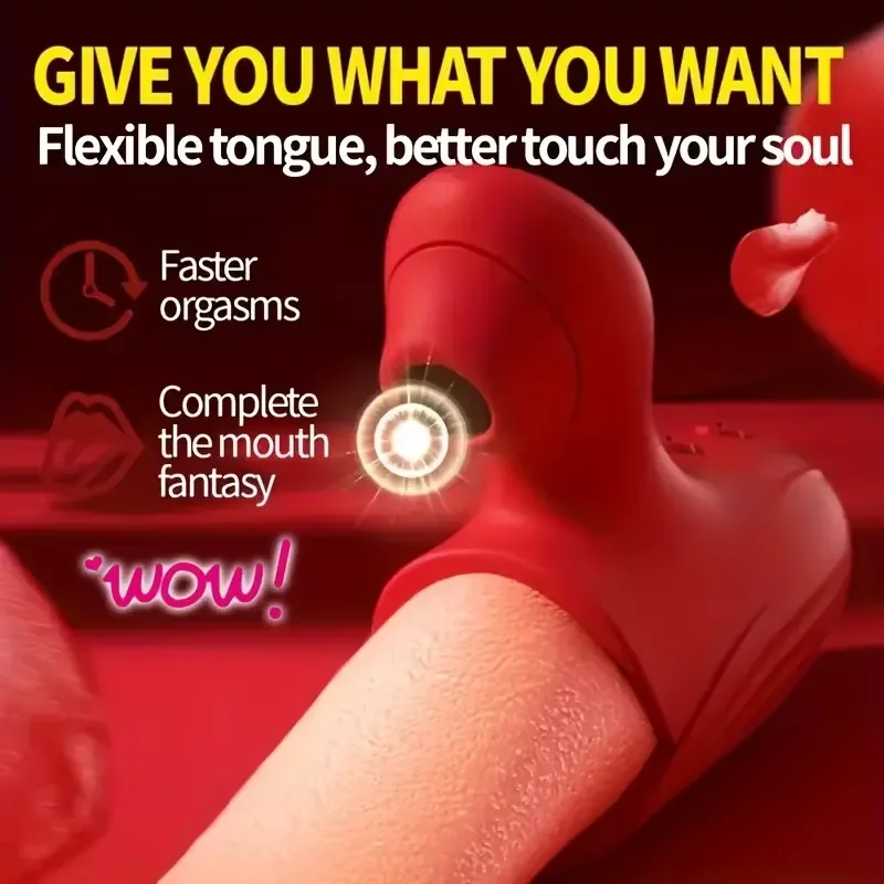 Powerful Sucking Vibrator for Women Tongue Licking Clitoris Stimulator Sucker Vagina Massager Masturbation Adult Sex Toys Goods view 2