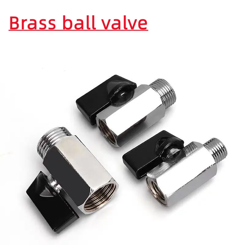 

Black Mini Valve Male To Female Air Compressor Water Gas Oil Shut Off Valve Brass Ball Valve 1/8" 1/4" 3/8" 1/2" BSP Threaded