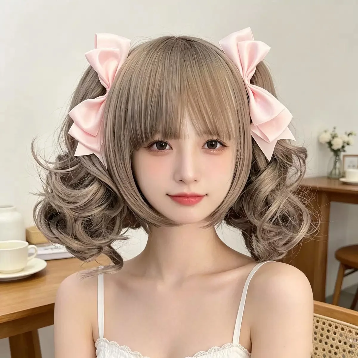 10 Pairs Big Pink Bow Hair Clips Cute Lolita Hairpin Handmade Jirai Kei Headwear Xmas New Year Gifts Wholesale Dropshipping