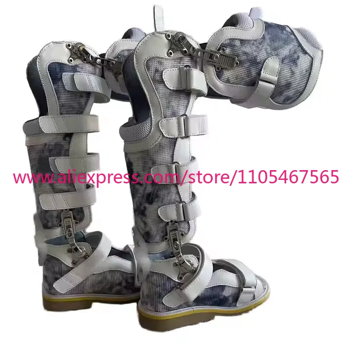 Hemiplegia knee ankle foot orthosis shoes knee valgus knee abduction paraplegia walking brace locking orthosis shoes