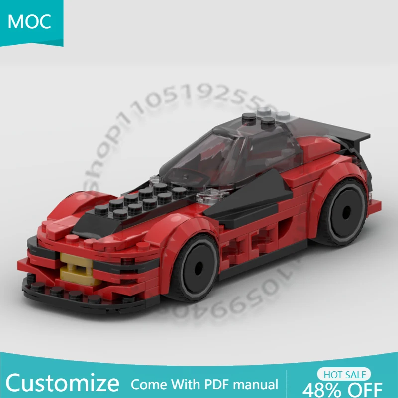 

Набор для сборки роскошного спортивного автомобиля (102 детали, арт. 60448) MOC, модульный конструктор, игрушка для мальчиков, подарок на праздник