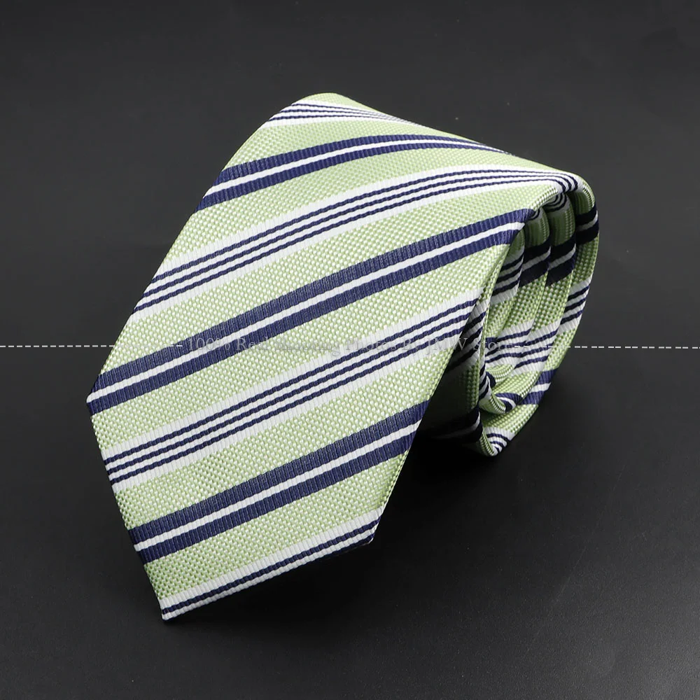 Новый мужской галстук в классическую полоску жаккардовый красный шалфейный зеленый коричневый розовый галстук повседневная одежда галстук свадебное платье аксессуары подарок