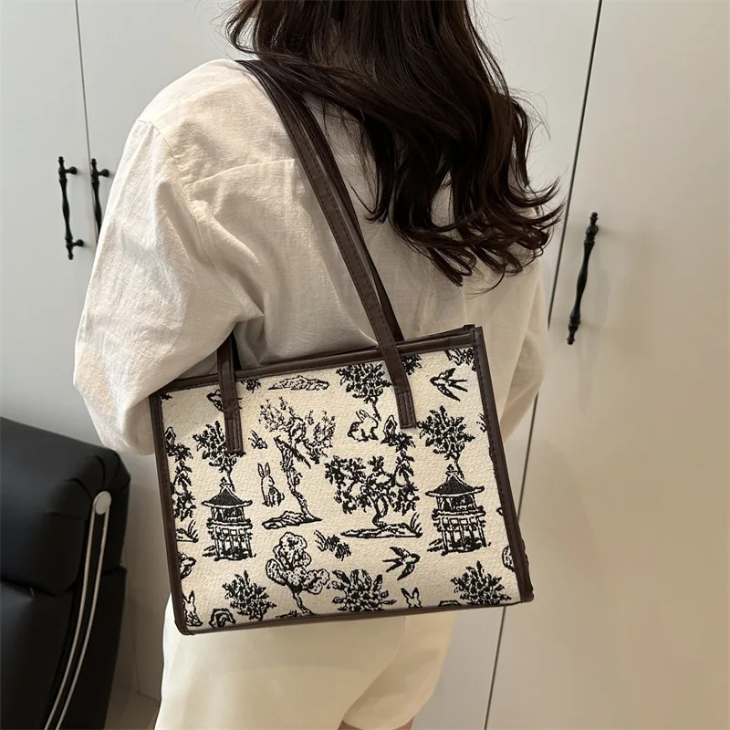 

Women's Hand Bags Shoulder Bag Wallet Portable Tote Handbags Fashion Embroidery Bag Casual Figure Ethnic Style Retro