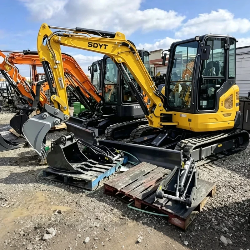 Mini Excavadora Hidráulica, Pequeña Excavadora de 1500 kg para Excavar Zanjas en Granjas, Renovación de Patios Traseros, Proyectos Pequeños, Personalizable