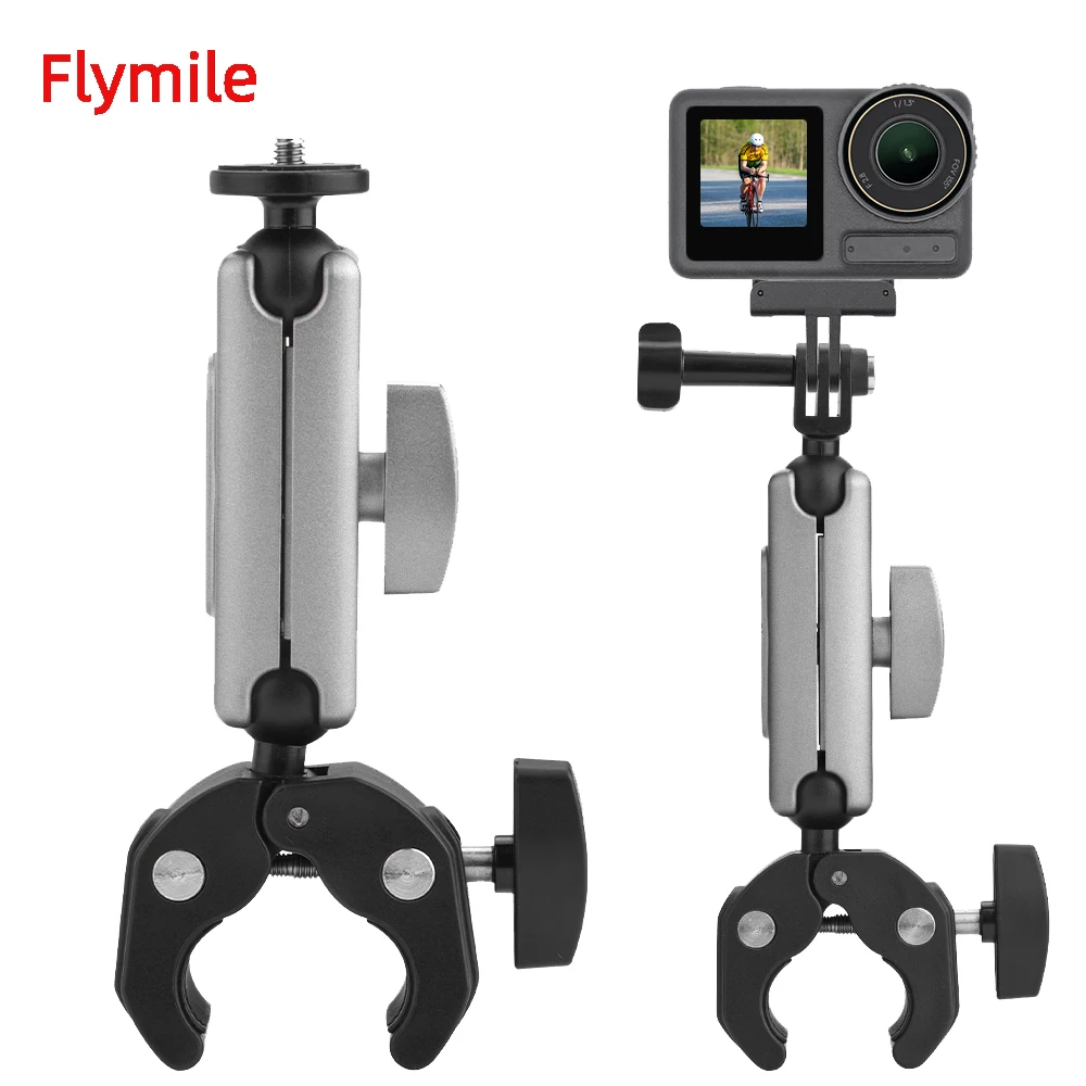 

Flymile Cycling Motorcycle Handlebar Mount Bracket for Dji Osmo 360/Pocket 3/Action 5 Pro/Insta360 X5/Gopro/ Camera Accessories