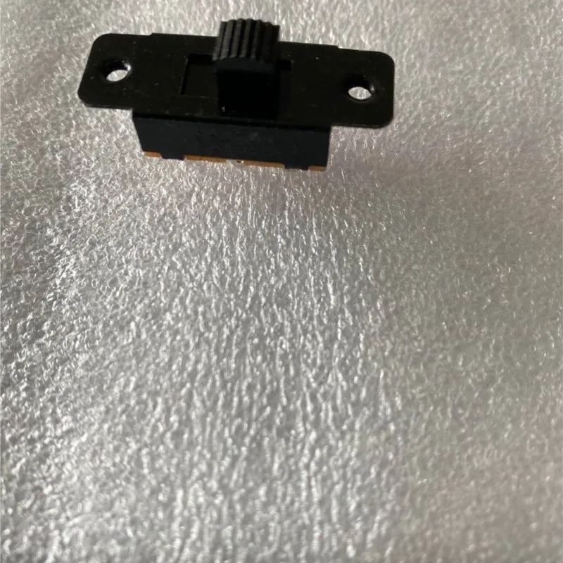 10pcs SS-22L05 On Off 2 Position 2P2T 6 Pins PCB Panel Slide Switch 6A/125V 3A/250V AC 5/6/8mm black Silver