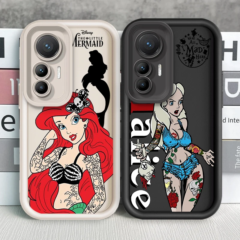 

The Little Mermaid Art Eye Ladder For Xiaomi MI 14 12T 11 Lite Poco M3 X5 X4 F5 F4 F3 F2 GT Pro 5G Back Phone Case