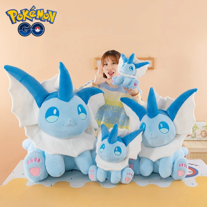 

30-60CM Big Size Pokemon Plushies Vaporeon Kawaii Peluche Cartoon Anime Stuffed Animal Comfortable Soft Doll Children Toy Gift