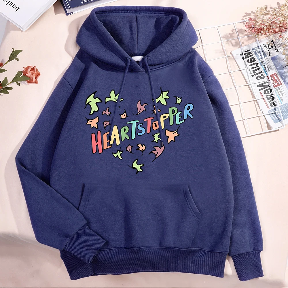 Fashion Men/Women Hoodie Anime Heartstopper Love Print Hoodie Casual Long Sleeve Sweatshirts Autumn Winter Personality Pullover