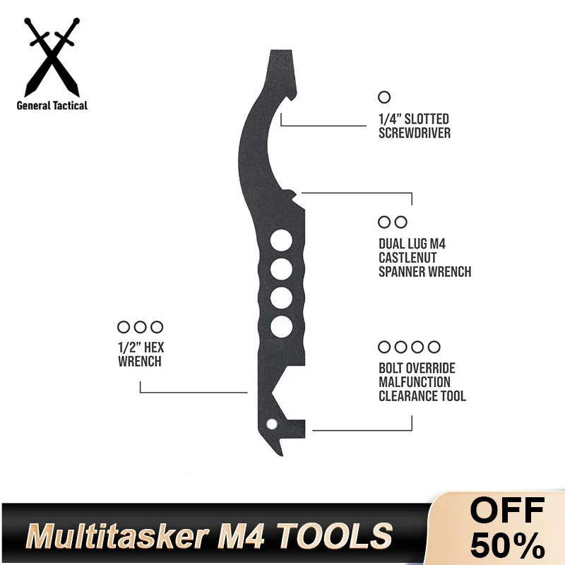 WADSN herramientas tácticas Multitasker, destornillador de mantenimiento multiusos, llavero, reparación de bicicletas, accesorios de modificación de tubo de amortiguación