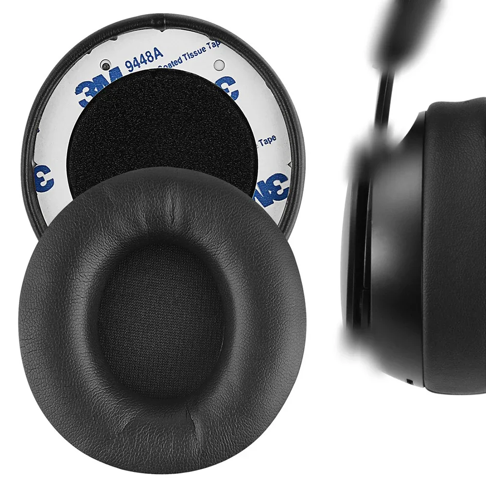 Almohadillas de repuesto de proteínas, almohadillas de cuero para los oídos, funda para tazas, piezas de reparación para auriculares inalámbricos Beats Solo Pro