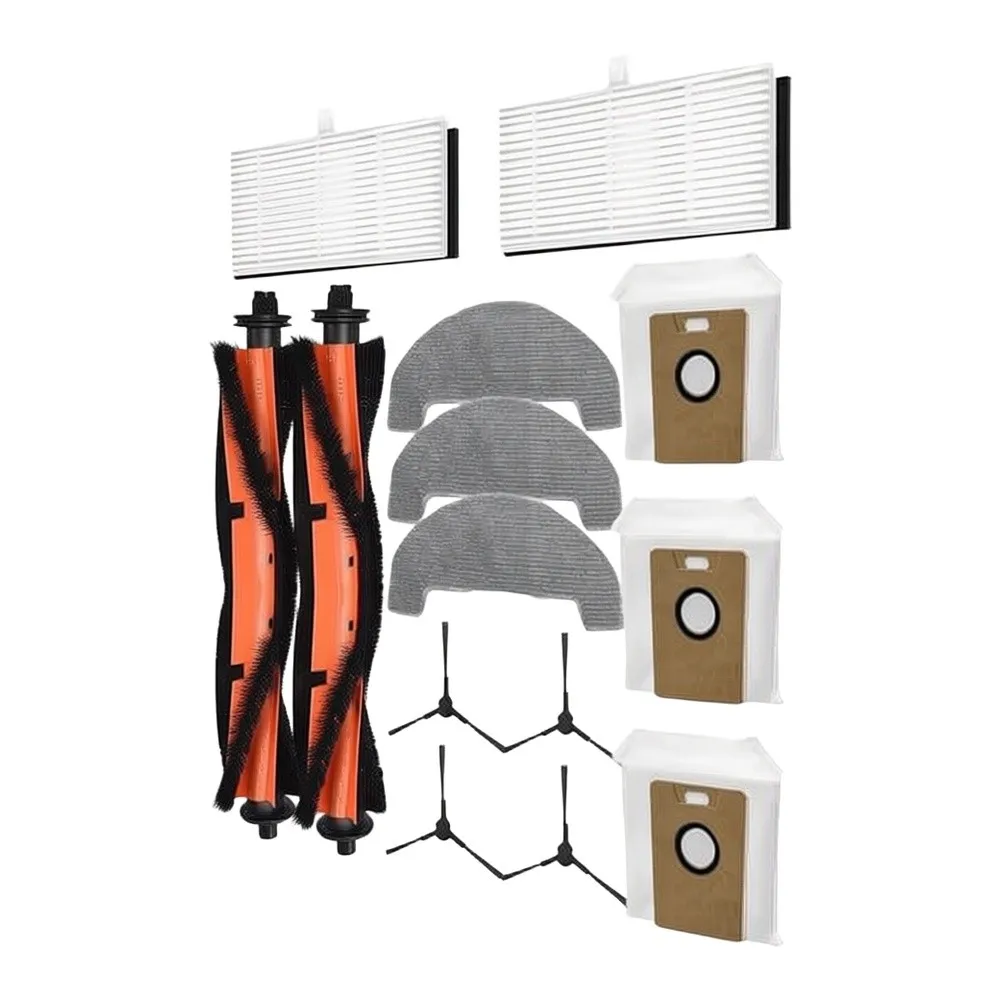 For Uninell UR3 Robot Vacuum Cleaner Accessories Kit With Main Side Brushes HEPA Filters Mop Cloths And Dust Bags Replacement Pa