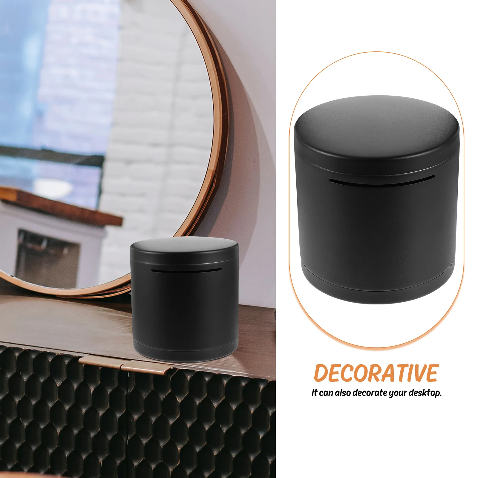 صندوق توفير المال المحمول المصنوع من الفولاذ المقاوم للصدأ للبالغين، ملمس ناعم وسهل التنظيف، مستلزمات منزلية